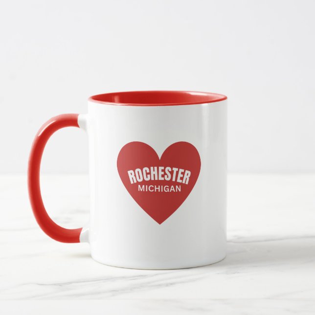 Rochester Michigan Hometown Coffee Mug (Left)