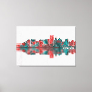 Rochester Minnesota Skyline Canvas Print