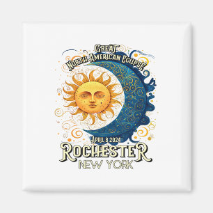 Rochester New York 2024 Total Solar Eclipse April  Magnet