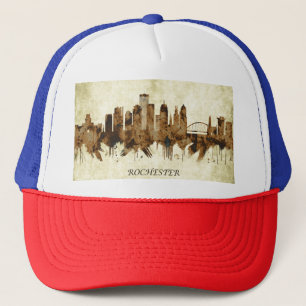 Rochester New York Cityscape Trucker Hat