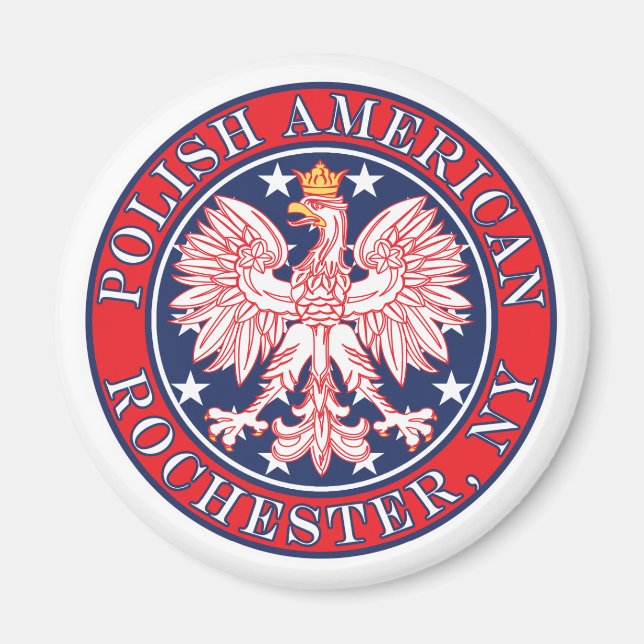 Rochester New York Polish Magnet (Front)