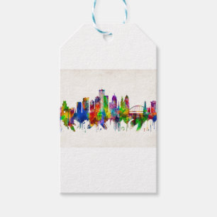 Rochester New York Skyline Gift Tags