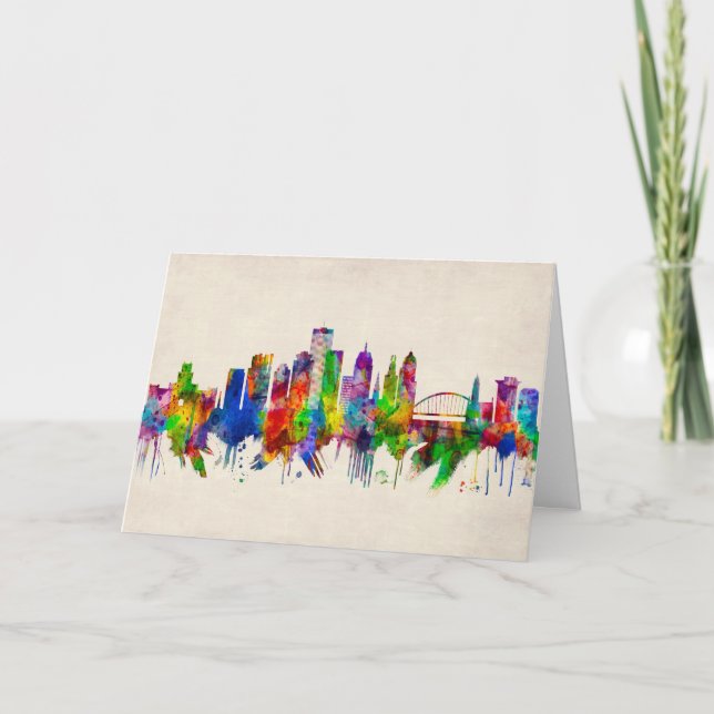 Rochester New York Skyline Holiday Card (Front)