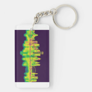 Rochester New York Skyline Key Ring
