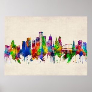 Rochester New York Skyline Poster
