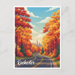 Rochester New York Travel Postcard