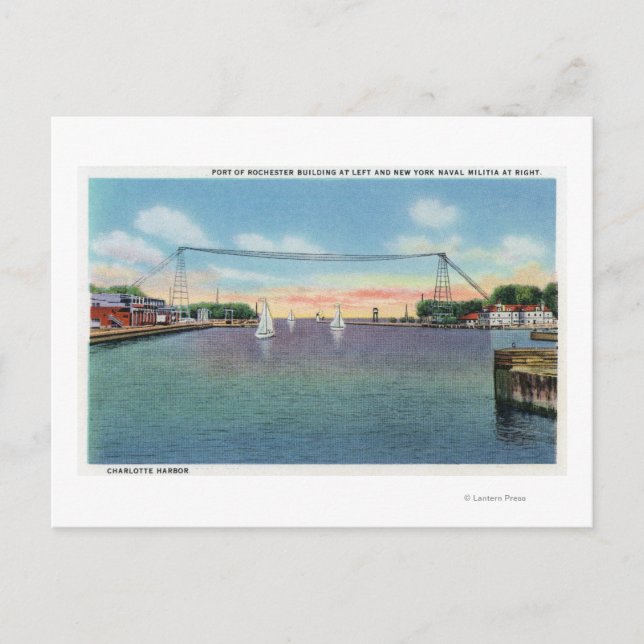 Rochester Port and NY Naval Militia Postcard (Front)