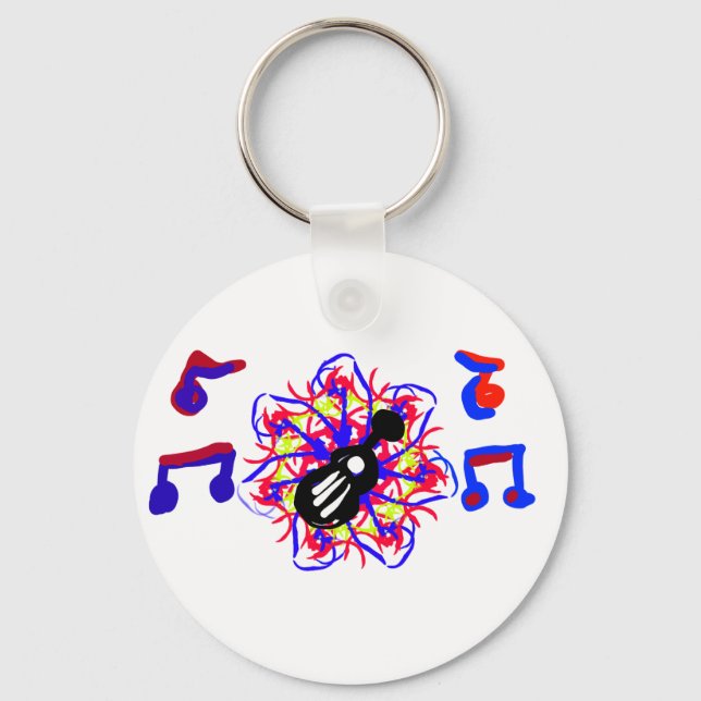 Rock 4th July Key Ring (Front)