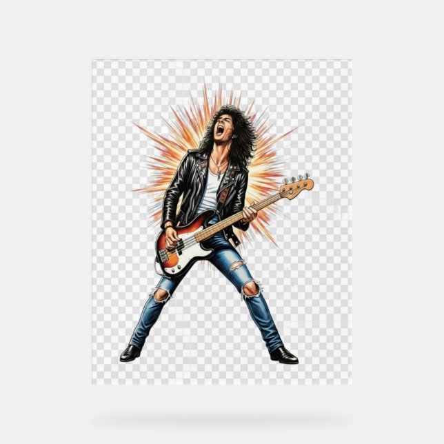 Rock acrylic sign (Front)