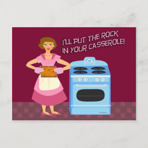 Rock and Casserole Postcard