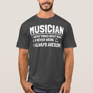 Rock And Jazz Band Music Lover Musician T-Shirt