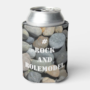 # Rock and Rolemodel - White on Rocks editable. Can Cooler