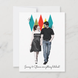 Rock and Roll 1950s Style Save the Date Card
