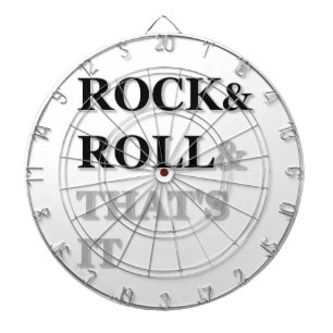 Rock and Roll And That's It Dartboard
