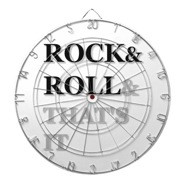 Rock and Roll And That's It Dartboard (Front)