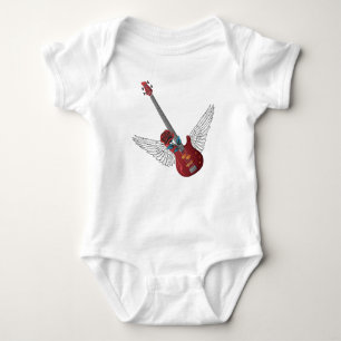Rock and Roll Angel Bass Baby Bodysuit