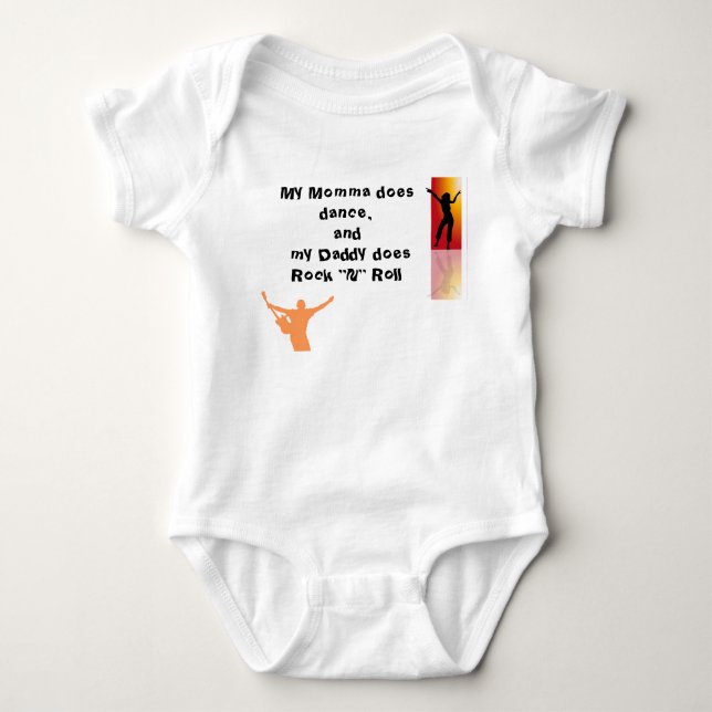 Rock and Roll Baby Bodysuit (Front)