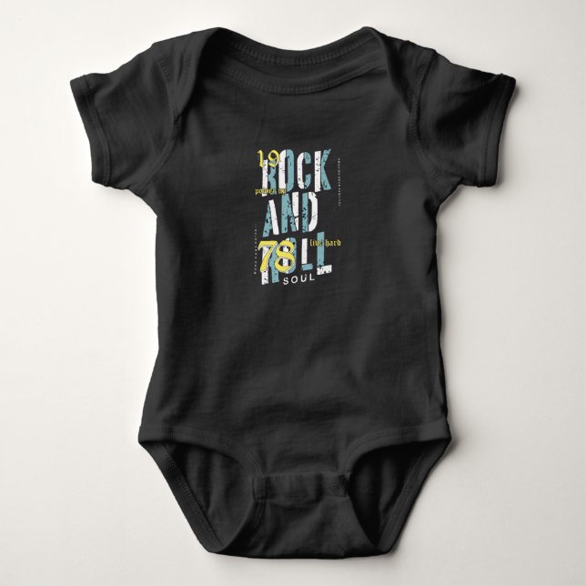 Rock and Roll Baby Bodysuit (Front)