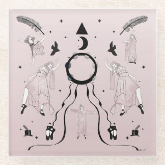 Rock and Roll Balleriina II Glass Coaster