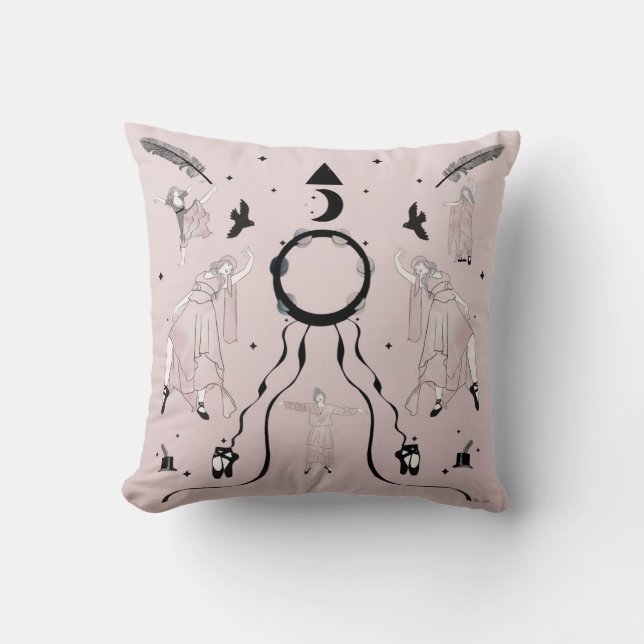 Rock and Roll Ballerina II  Cushion (Front)