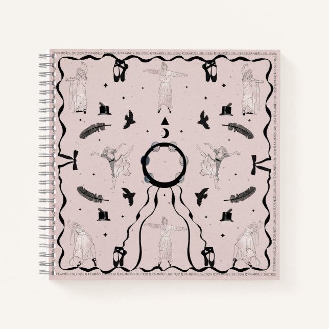 Rock and Roll Ballerina II Notebook (Front)