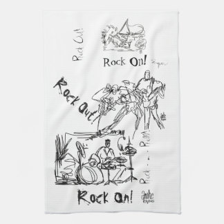 Rock and Roll by Anthe Tea Towel