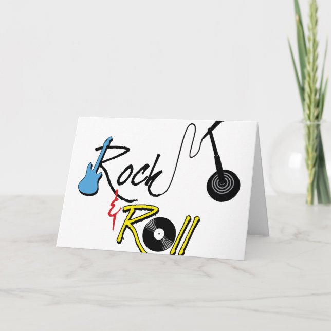 Rock And Roll Card (Front)
