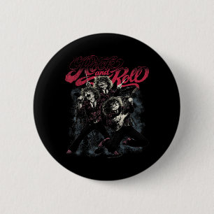 Rock and Roll Cats Band Vintage Timeless Music 6 Cm Round Badge
