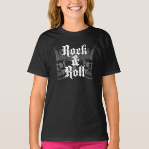 Rock and Roll Crown Skulls T-Shirt