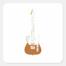 Rock and Roll electric and acoustic guitar  Square