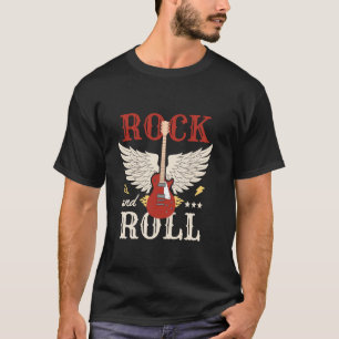 Rock and Roll Electric Vintage Guitar Music Lover T-Shirt