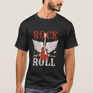 Rock and Roll Electric Vintage Guitar Music Lover T-Shirt