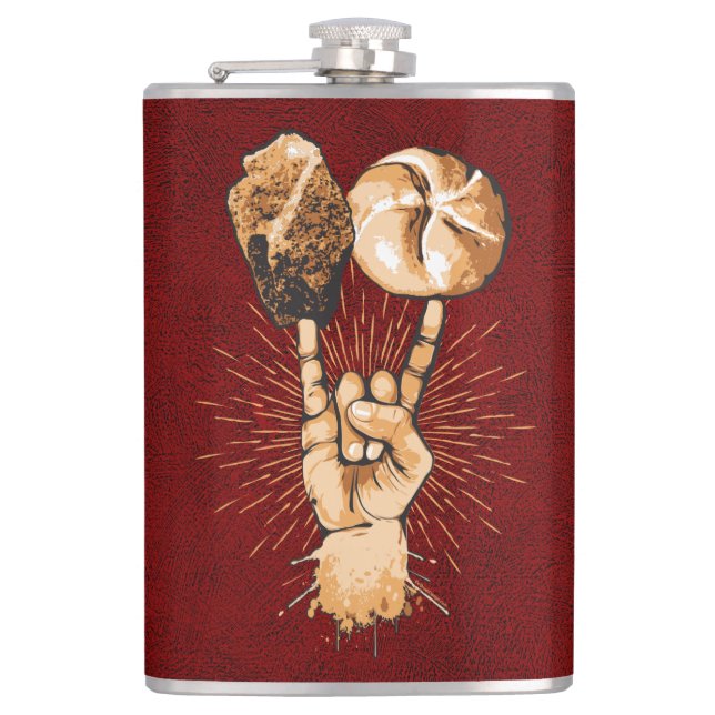 Rock and Roll Flask (Front)