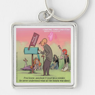 Rock And Roll Fred Funny Key Ring