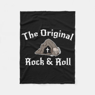 Rock And Roll Funny Easter Tomb Christian Original Fleece Blanket