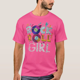 Rock And Roll Girl Rocker Funny Rock Music Lover T-Shirt