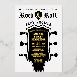 Rock and Roll Guitar Baby Shower