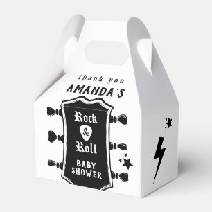 Rock and Roll Guitar Baby Shower Favour Box