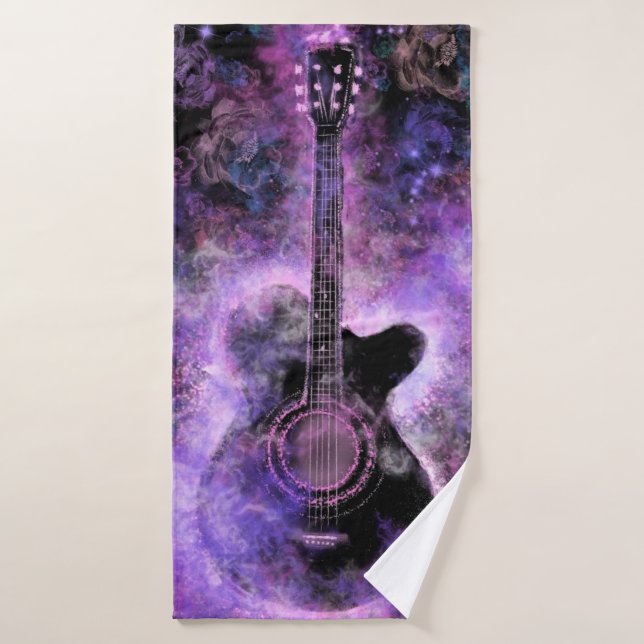 Rock and Roll Guitar Bath Towel Sets (Bath Towel)