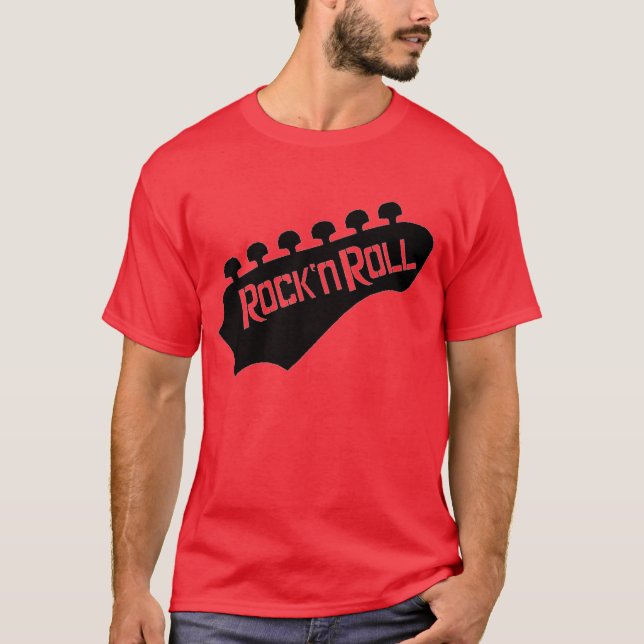 Rock and Roll Guitar T-Shirt (Front)