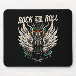 Rock And Roll Guitar Vintage Rock Music Mouse Mat