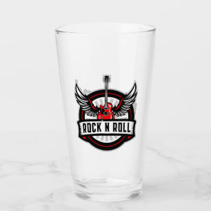 Rock and Roll Guitar with Wings  Glass
