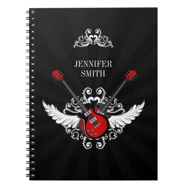 Rock and Roll Guitars notebook (Front)