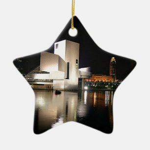 Rock and Roll Hall of Fame & Museum, Cleveland OH Ceramic Tree Decoration