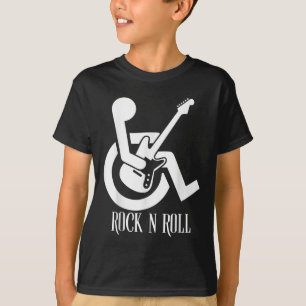 Rock And Roll Handicap Parking Funny Acoustic Guit T-Shirt