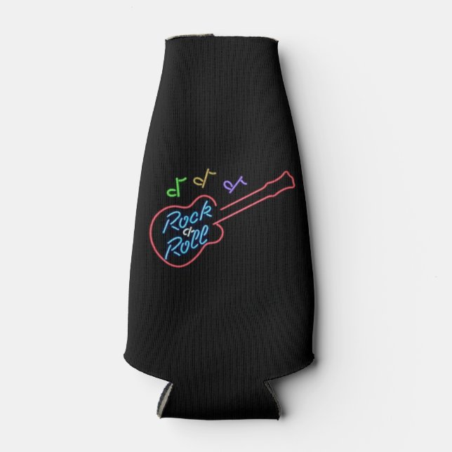 "ROCK AND ROLL" IS HERE TO STAY BOTTLE COOLER (Front)