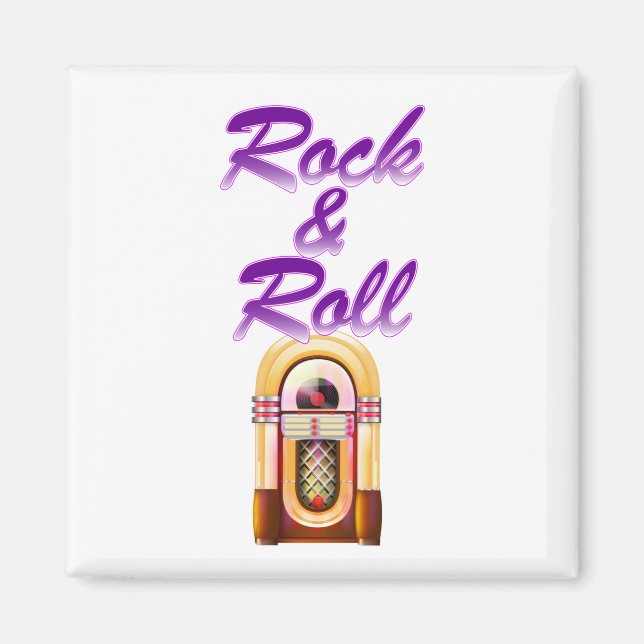 Rock and Roll Jukebox Magnet (Front)
