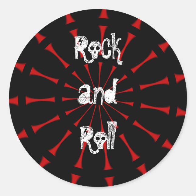 Rock and Roll Kaleidoscope Stickers (Front)