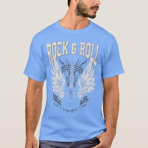 Rock and Roll Lover Gifts Cool Electric Guitar Con T-Shirt