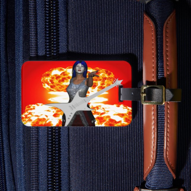 Rock and Roll Luggage Tag (Front Insitu 4)